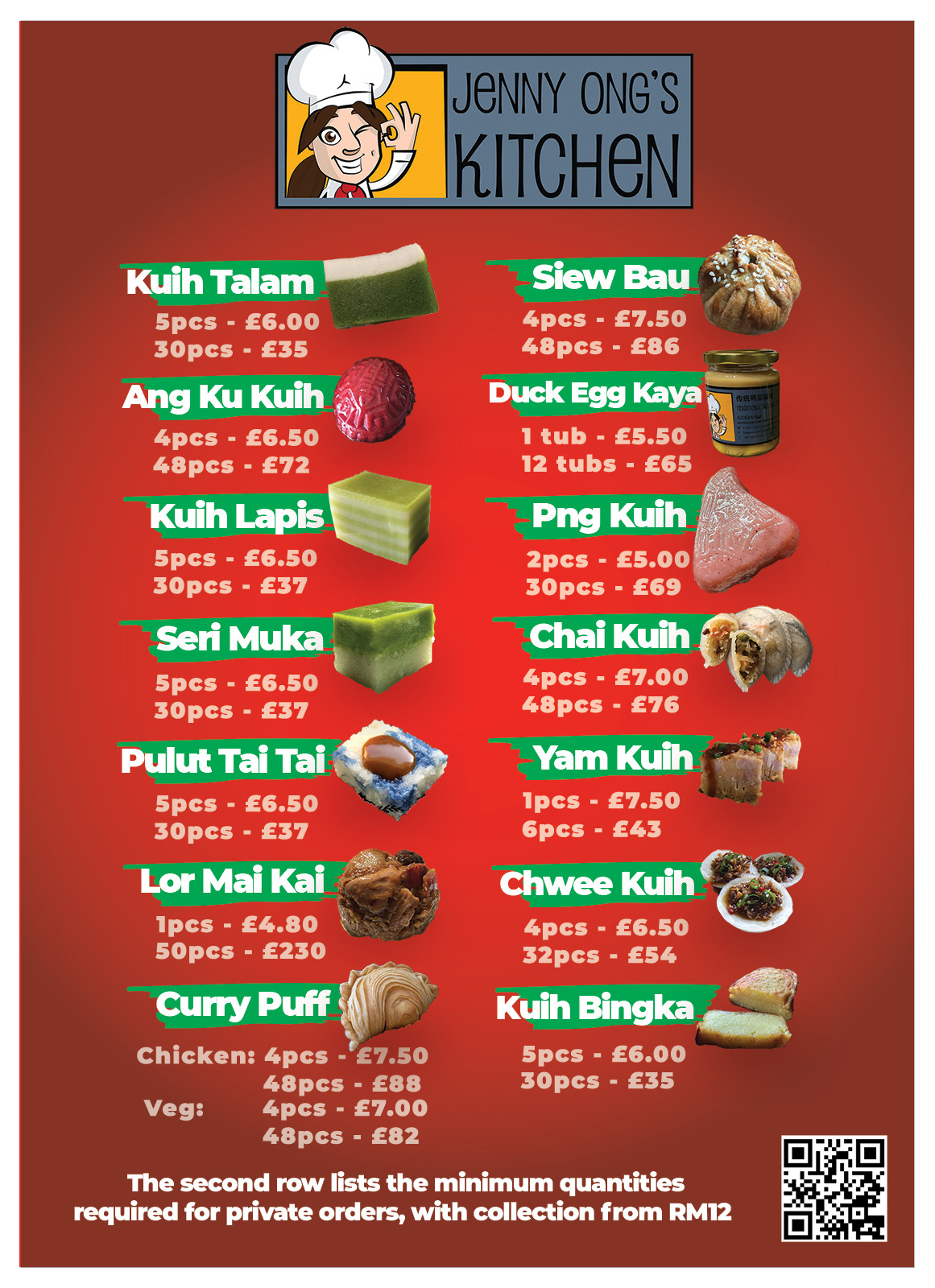 Jenny Ong's Kitchen menu image